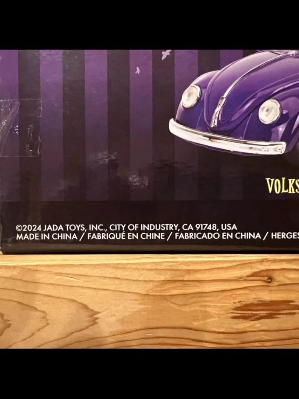 Wednesday Addams Volkswagen Beetle Die-Cast Toy Car - Purple